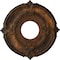 Ekena Millwork Attica Ceiling Medallion (Fits Canopies up to 3 1/2"), Hand-Painted Rust, 12 3/4"OD x 4"ID x 1/2"P CM12ATRUS - alternate 1